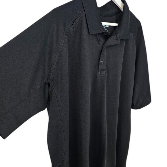 5.11 Tactical Mens Short Sleeve Polo Henley Shirt, Black, Utility Tactical, XL - Picture 5 of 7